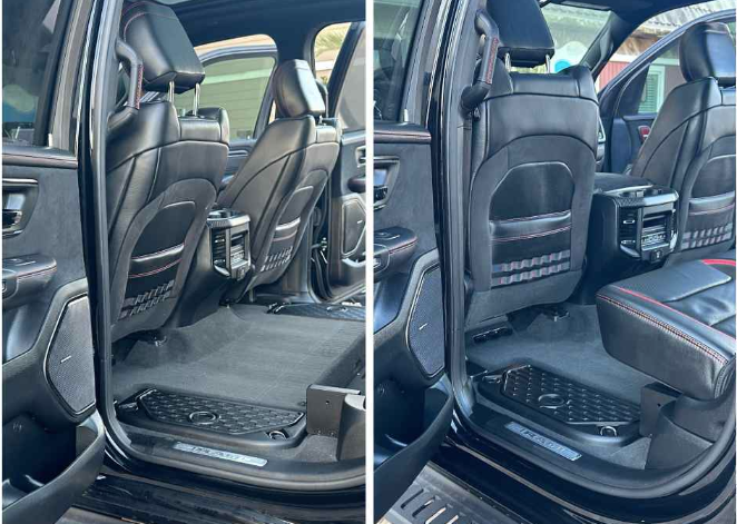 Before and after interior car detailing in Ft Walton Beach, FL